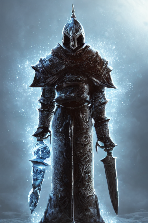 prompthunt soul knight mage frost warrior helmet skyrim mask elder