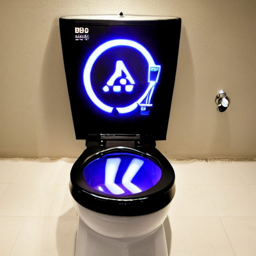 prompthunt: RGB gaming toilet