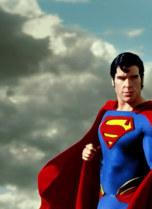 film still of john travolta as superman in superman, 4 k