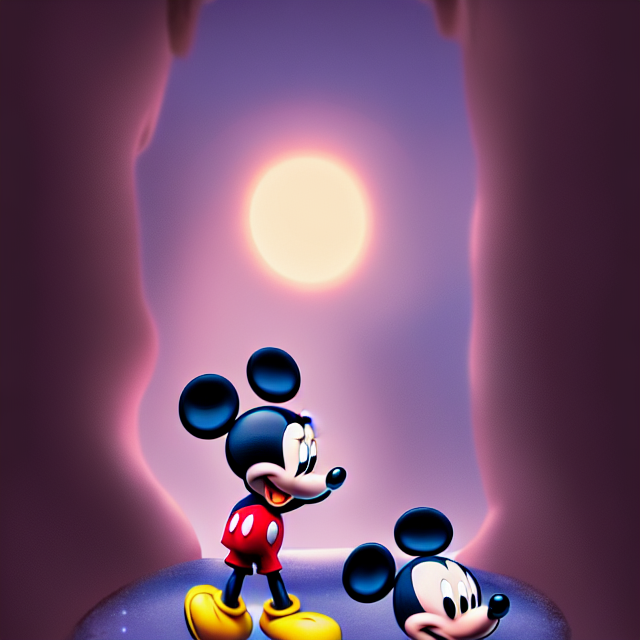 Mickey Mouse in the Backrooms, best on artstation, cgsociety, , Behance, cosmic, epic, stunning, gorgeous, much detail, much wow, masterpiece