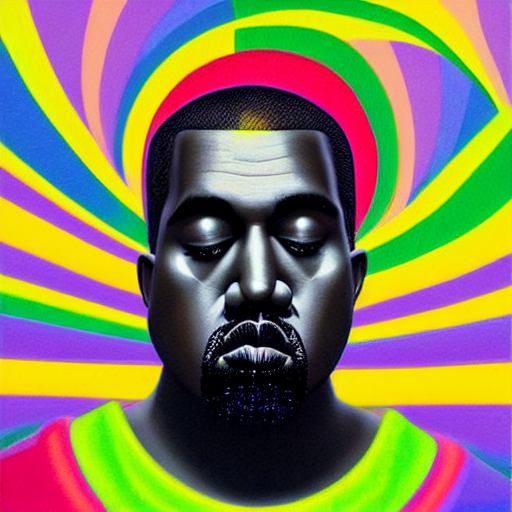 prompthunt: kanye west cover art by shusei nagaoka, kaws, david rudnick,  oil on canvas, bauhaus, surrealism, neoclassicism, renaissance, hyper  realistic, pastell colours, cell shaded, 8 k - h 7 0 4