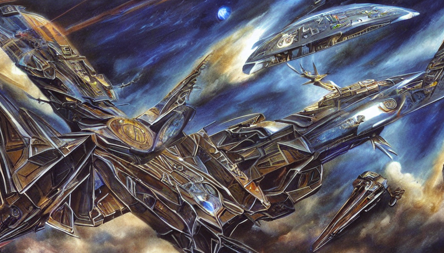 prompthunt: Babylon 5, concept art