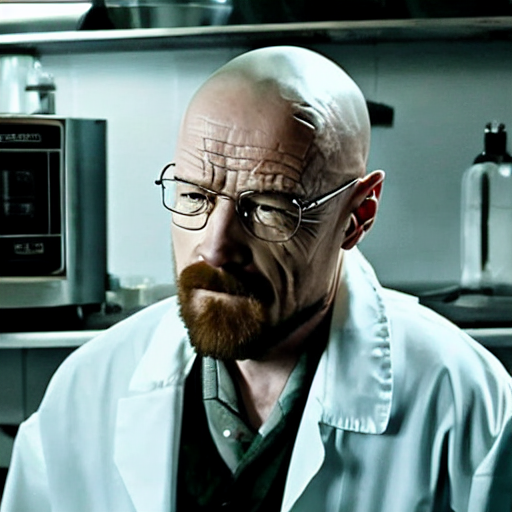 prompthunt Walter white in his lab with Jesse Pinkman Cooking Noodles