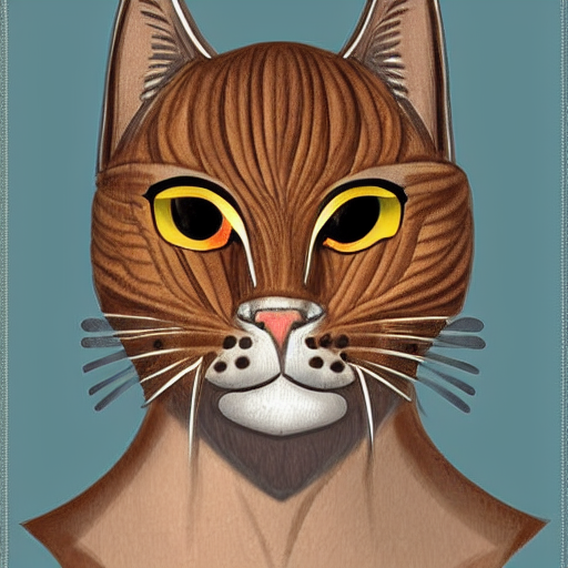 Character design of a warrior cat