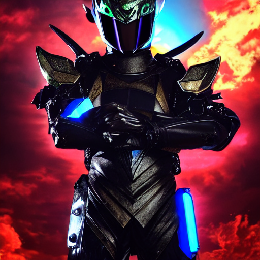 prompthunt High Fantasy Kamen Rider, single character full body, 4k