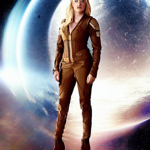 prompthunt: Olivia Taylor Dudley Stepping onto a Spaceship