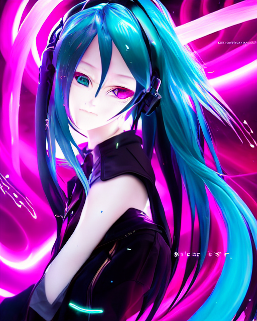 マラソン限定！ポイント5倍 VR × HATSUNE MIKU HOODIE / BLK vaultroom