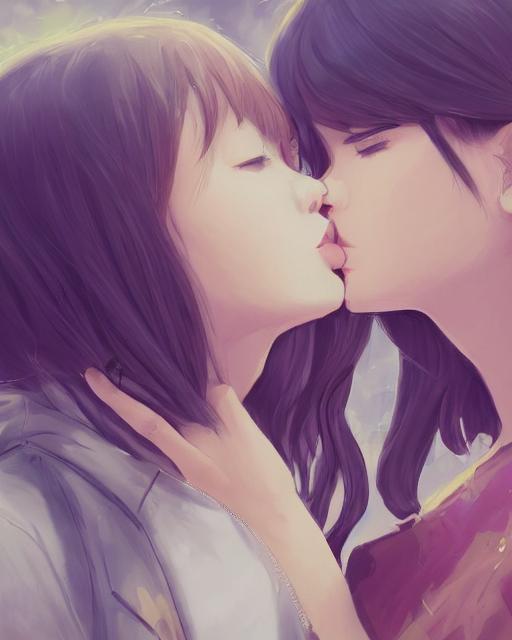 Kiss Anime couple . added a new photo. - Kiss Anime couple .
