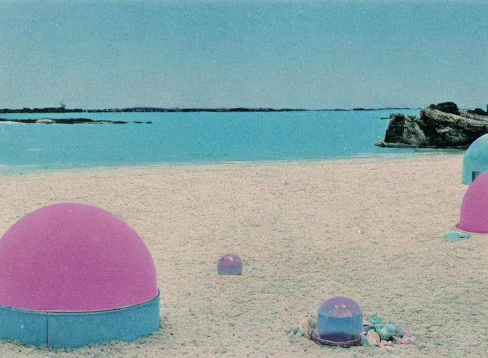 Bioluminescent Ball at the Beach