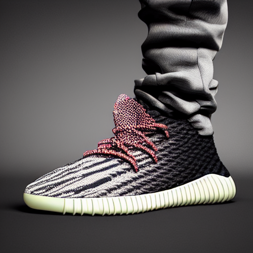 prompthunt: subject photography of sneakers, adidas yeezy foam, margiela  fusion, balenciaga, balman ultra rendered extreme realism and detail, 8 k,  highly detailed, realistic, pbr, surreal, hyper realistic, colorful, direct  lighting, 3 5