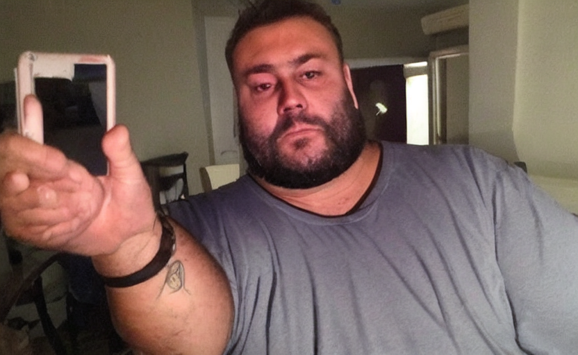 Fat Guy Selfie