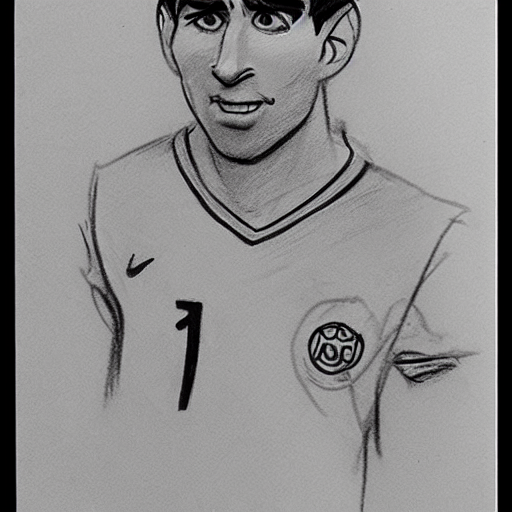 Messi pencil drawing deals