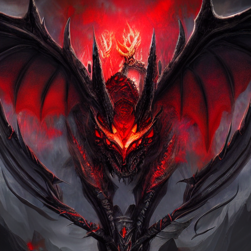 Dark Demon Dragon Drawings