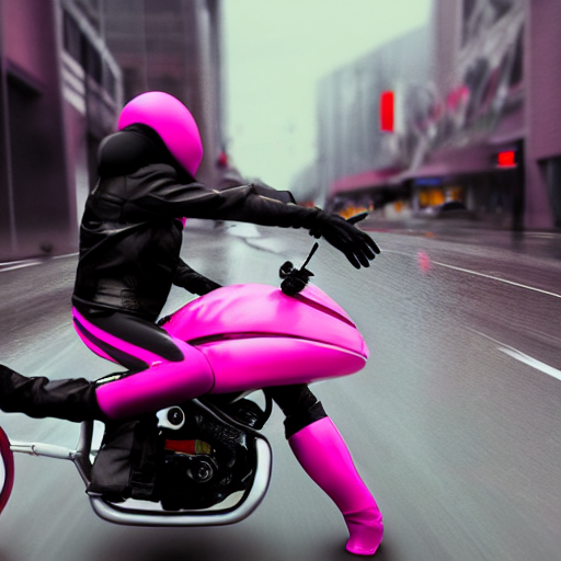 Girl riding wheelie shop on motorcycle