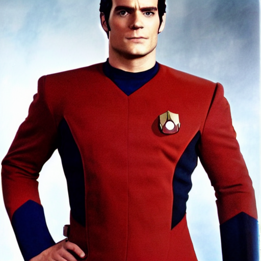 prompthunt: a full body photograph of henry cavill as a star fleet captain  from star trek next generation, full dress uniform, symmetrical face,  extreme realism and detail, 8 k, completely framed, direct