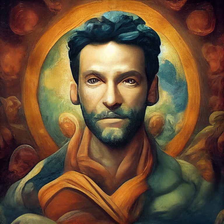 prompthunt: Michelangelo style painting of God