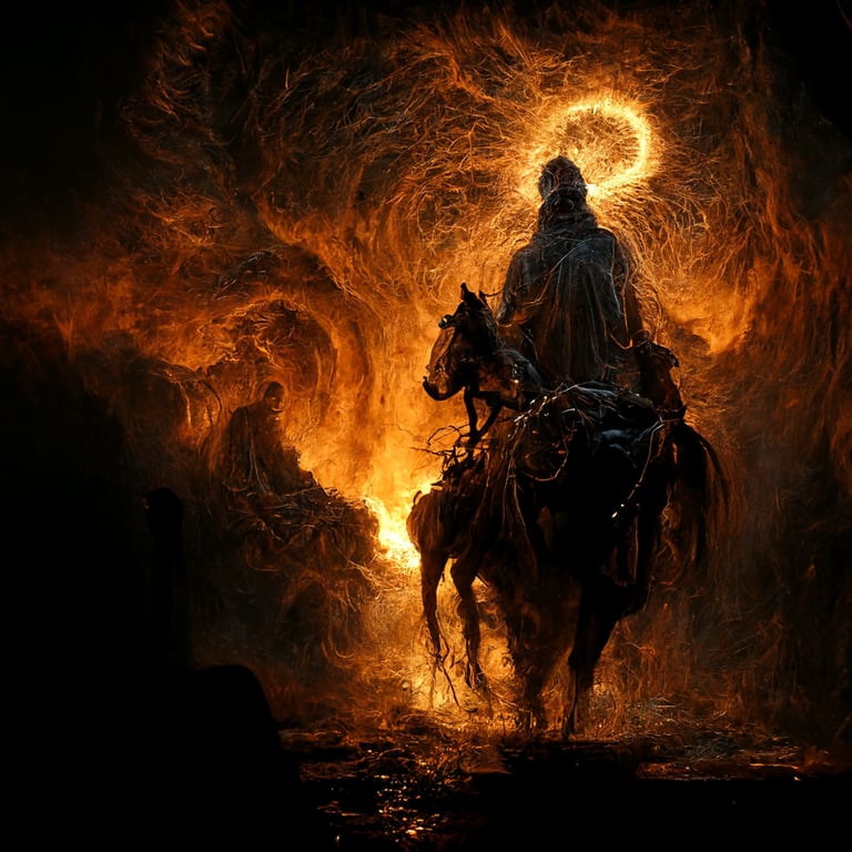 Ghost Rider Horse On Fire