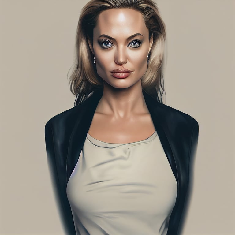 prompthunt: angelina jolie, Margot Robbie, blend, beautiful, full body