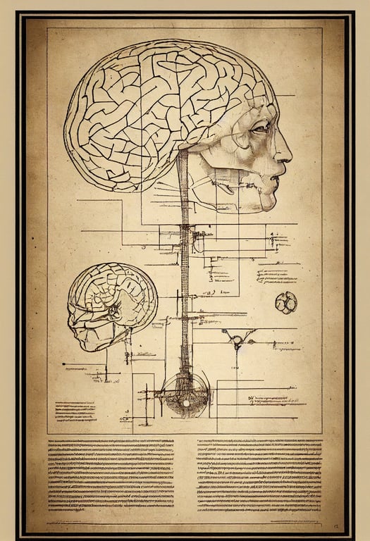 Leonardo Da Vinci Anatomy Drawings Brain