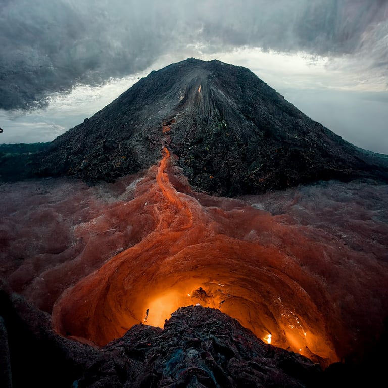 Looking Inside A Volcano