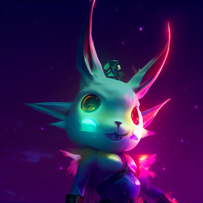 prompthunt a carbuncle from final fantasy xiv with glowing red ruby on