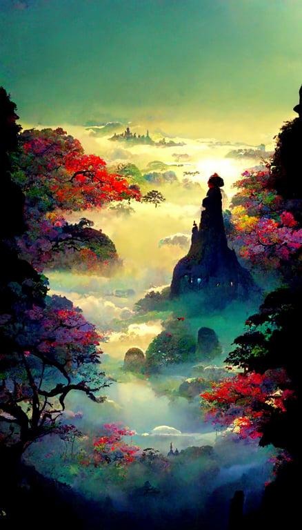 reincarnated in another world anime fantasy vibrant colors studio ghibli