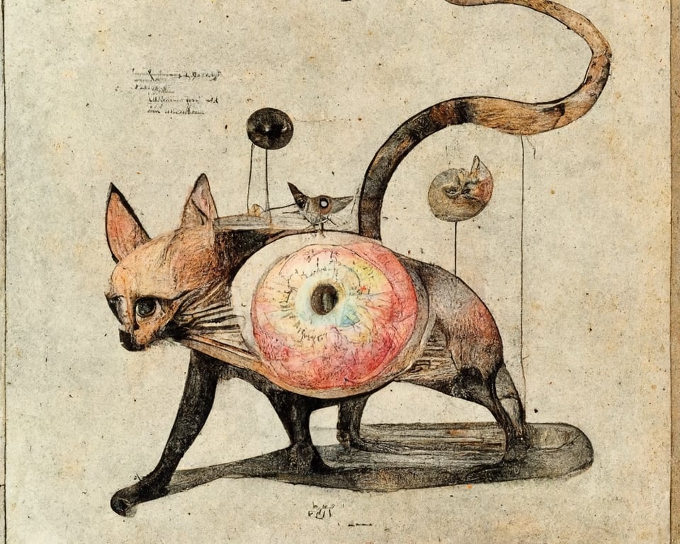 prompthunt a cat by Hieronymus Bosch by Pieter Bruegel The Elder