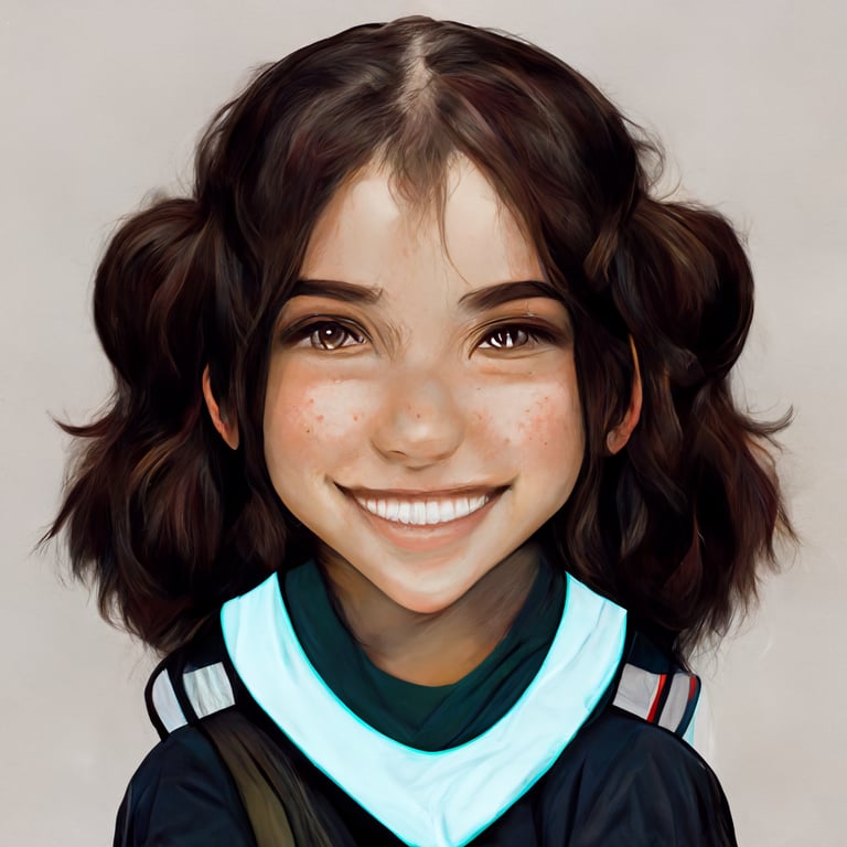 evil anime girl smile drawing