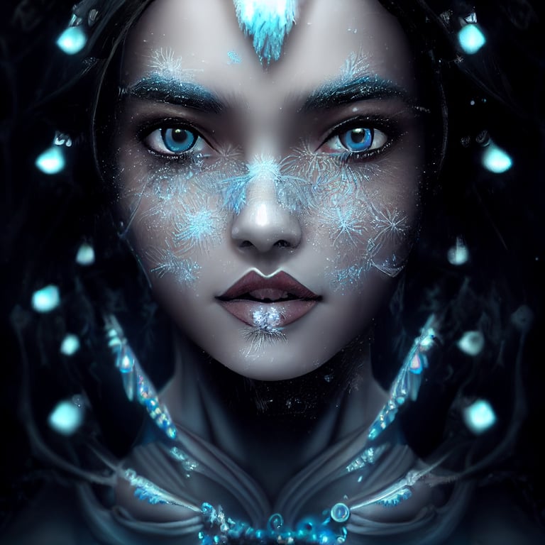 Ice Blue Eyes And Dark Skin
