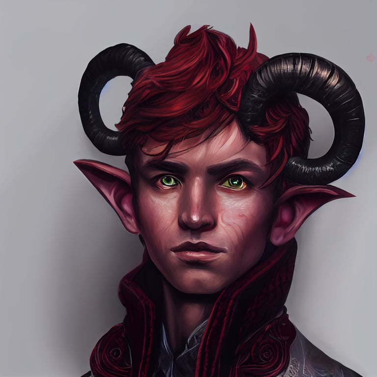 Tiefling Male No Horns