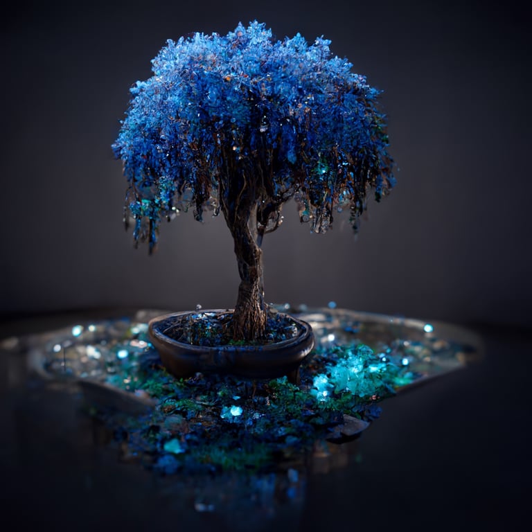 prompthunt-blue-willow-tree-in-a-courtyard-highly-detailed-crystal