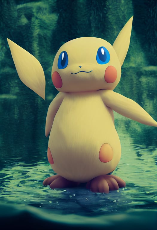prompthunt: Floatzel Pokemon, Water types, full body, lake background,  demonic face, scary, angry, photo realistic, ultra realistic, cinematic  lighting, intricate and detailed body hair, 4k, 8k, unreal engine, octane  render, no text,