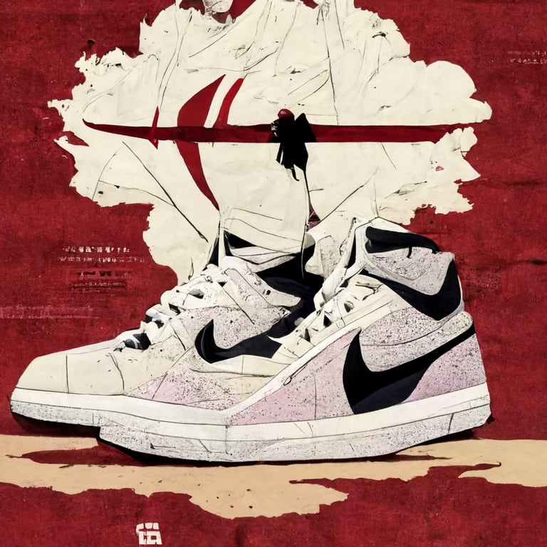 prompthunt: Nike Air Jordan 1, Hypebeast, anime style, movie poster, in the  style of boondocks