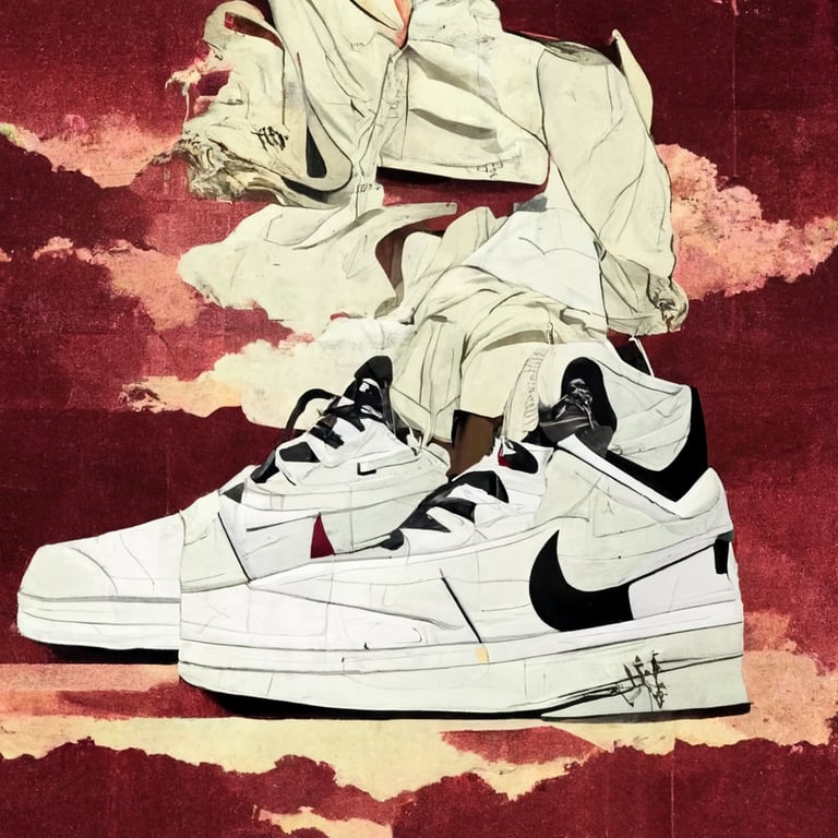 prompthunt: Nike Air Jordan 1, Hypebeast, anime style, movie poster, in the  style of boondocks