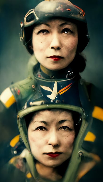 prompthunt: **portrait of pilote Japonais kamikaze, deuxième guerre  mondiale, photo-realiste, photographier, photo, octane render