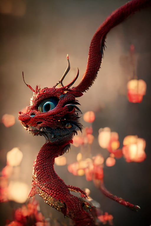 prompthunt Mushu red dragon from Mulan by Disney, highly detailed,