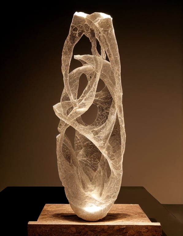 prompthunt: quartz sculpture wabi-sabi