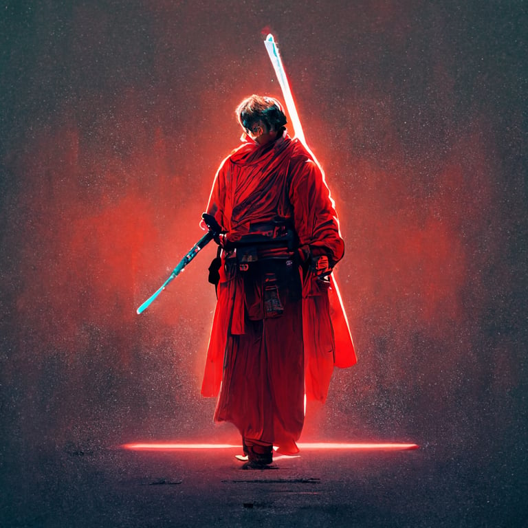 Luke skywalker red store lightsaber