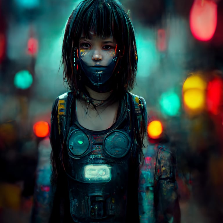 prompthunt: cyberpunk girl , spray paint cans in hands , 8k, highly  detailed, octane rendered, ray tracing