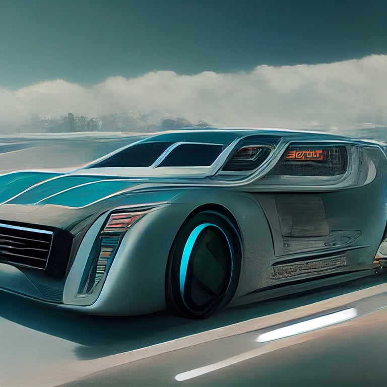 a futuristic, high tech car, from the year 3000, ultra-detailed, high definition, 8k, reality