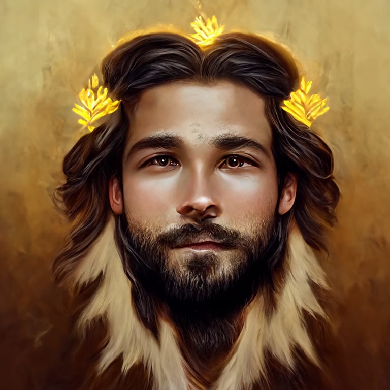 Jesus Gold Crown