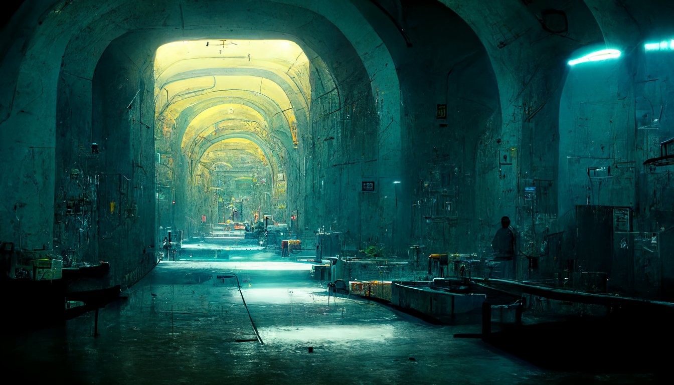 A secret underground military base, photorealistic, concept art trending in artstation, cyberpunk, ray tracing, incredibly intricate, 4k, hdr, full HD, octane render, ultra detailed