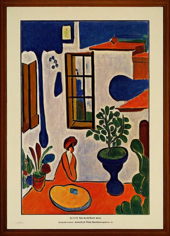 prompthunt: Henri Matisse Painting Open Window Collioure 1905 Henri Matisse,  Open Window Collioure 1905, the window is open, in the style of Henri  Matisse