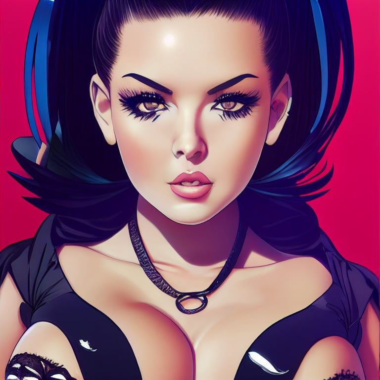 prompthunt beautiful alluring Christy Mack as a waifu, anime