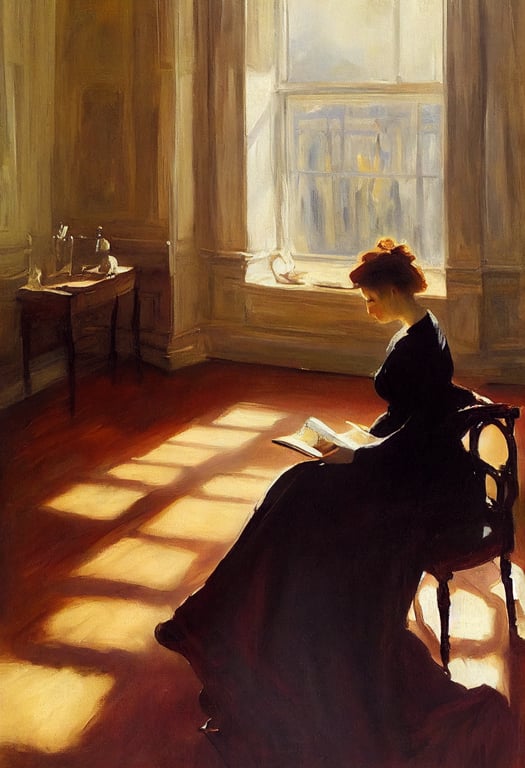 prompthunt A John Singer Sargent masterpiece full figure painting of a beautiful lady in long