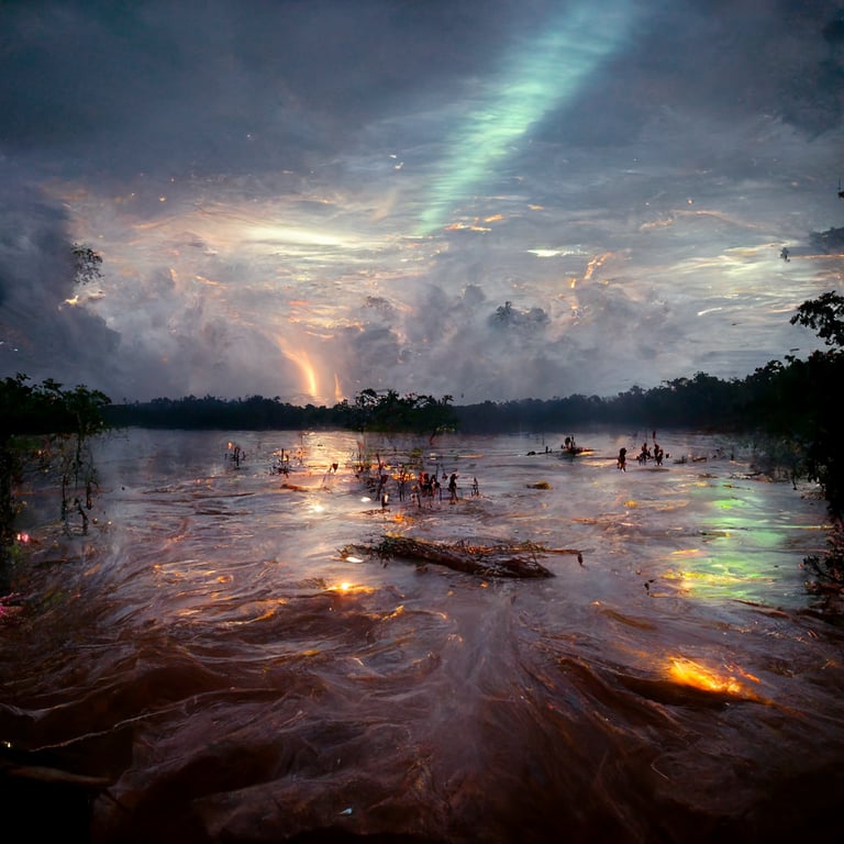 prompthunt: photo realistic rave in the amazon