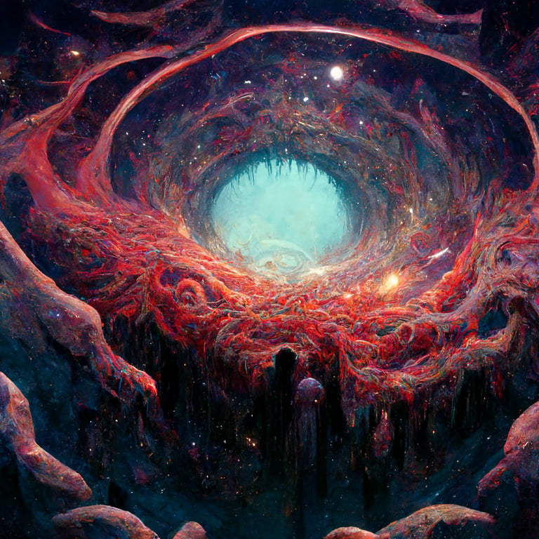 prompthunt: the horrors of infinite cosmos