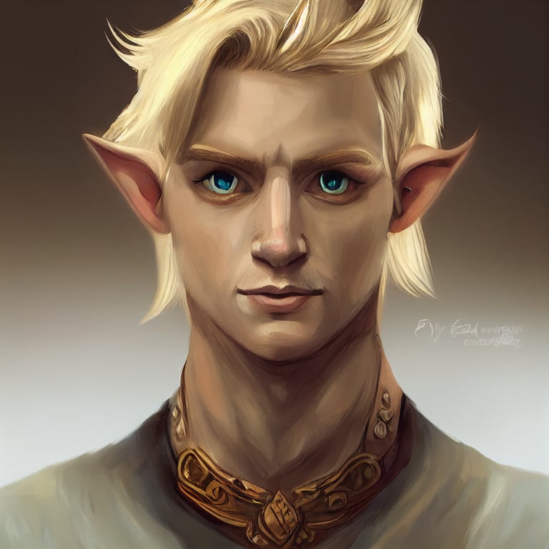 prompthunt-portrait-dnd-male-elf-blond-hair-symetrical-face