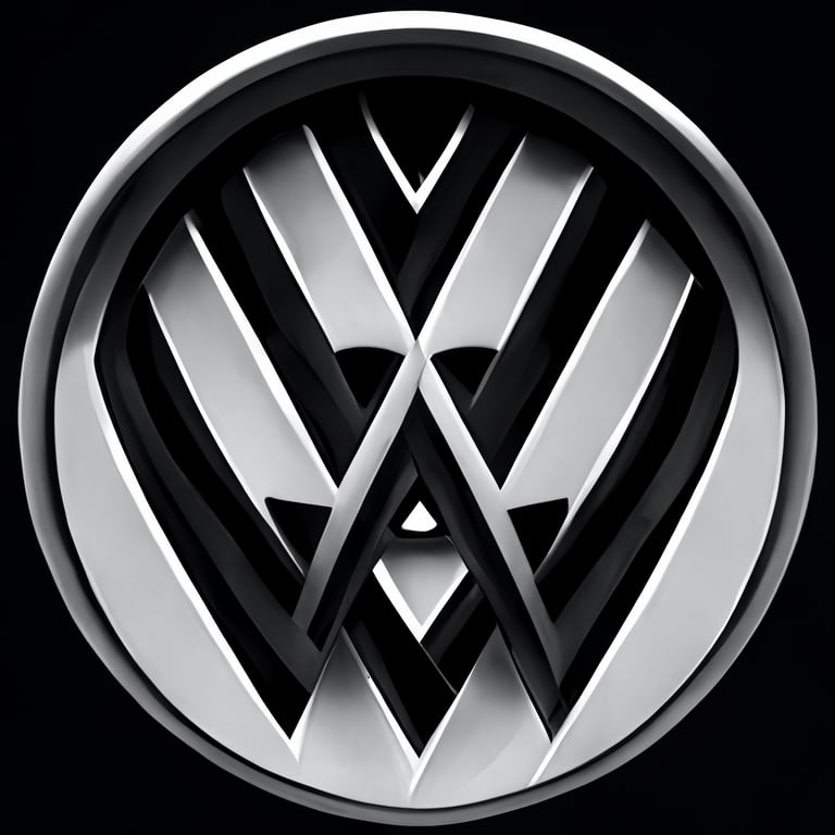  logotipo de volkswagen de caza rápida, vector