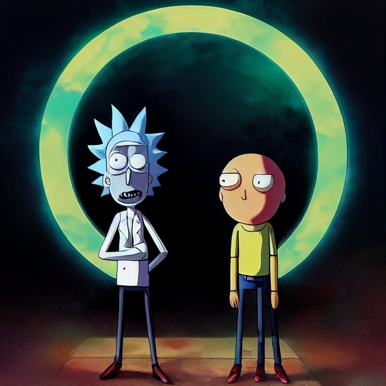 prompthunt: rick and morty